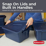 Rubbermaid Roughneck - Bolsas de almacenamiento de 3 galones, contenedores apilables duraderos, ideales para artículos fuera de temporada, pequeñas necesidades de almacenamiento y más, paquete de 6