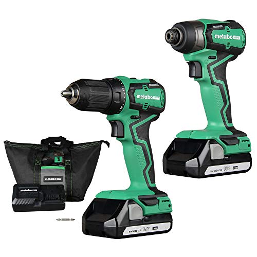 Juego de herramientas Kit combinado de taladro y destornillador de impacto inalámbrico de 18 V | Sub-compacto | Motor sin escobillas | Baterías de iones de litio | KC18DDX