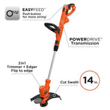 ▶ BLACK+DECKER  Desbrozadora   Electric String Trimmer