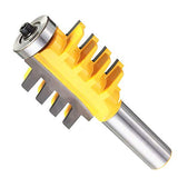 BROCA  Wolfride 1/2" Cuchillo de Espiga Biselado, Carril Reversible Dedo Bit Unión Cónica Tenon Fresas de Carpintero Para Trabajar la Madera Herramientas - Amarillo