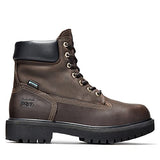 ▶ TIMBERLAND PRO Botas de trabajo industriales con cierre directo de acero de 6 pulgadas para hombre, impermeables, aisladas, Marrón, 7.5 US