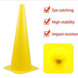 Conos de tráfico de 18 pulgadas, paquete de 4 conos de estacionamiento para carretera, conos de seguridad amarillos para paak, lote, entrenamiento de conducción, actividades de construcción y eventos festivos
