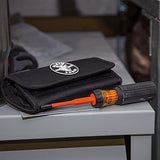 ▶ Juego de desarmadores intercambiables con aislamiento 8 en 1. Mango con aislamiento, 5 barras intercambiables con aislamiento y un estuche de transporte. - Mod. 32288