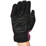 ▶ Guantes jardinería trabajo  para mujer, guantes de jardinería, morados, talla M
