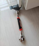 ▶Llave multifuncional 8 en 1, llave 48 en 1 con cabezal giratorio de 360 grados (amarilla)