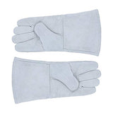 TEHAUX Guantes de Soldadura Guantes de Piel de Vaca Resistentes Al Fuego Soldador Mano de Trabajo Guantes de Línea Ignífugos Protector de Manos 34X14cm