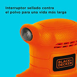 ▶ BLACK+DECKER  Lijadora de Hoja 1/4 Pulgadas 200W