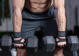 Guantes para GYM con muñequera ajustable par excelente agarre y control. Accesorio deportivo para hombre y mujer, ideal para cargar pesas, gimnasio, crossfit, fitness, entrenamientos, gimnasia y hacer ejercicio. Guantes de neopreno para barras. (Negro, Ch