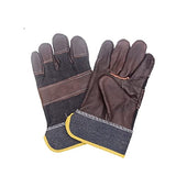 ▶ Guantes de soldador de cuero duradero resistente al fuego Guantes de soldador de cuero Guantes de seguridad Guantes de seguridad for soldadura Herramientas manuales de trabajo Gu