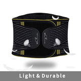 ▶ Cinturón de protección Lumbar  Baza de espalda para mujeres y hombres – Cinturón de apoyo de cintura con tira de resorte de metal extraíble para alivio del dolor de espalda, ciática, estenosis espinal, escoliosis o hernia de disco