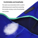 ▶ Capucha de soldadura Resistente al calor Casco de nylon Cuello con cuello soldador Protección de seguridad Blish Azul, Capucha de soldadura de nylon