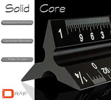 ▶ Juego de regla de escala arquitectónica de 12 pulgadas (imperial) | Herramienta de dibujo triangular de aluminio grabado con láser para Blueprints | Regla de metal estándar incluida