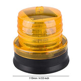 Luz LED giratoria combinada, 12 V-24 V, luz de advertencia estroboscópica de trabajo, luz solar de emergencia industrial (amarillo)