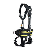 SOB - Arnés de escalada de grosor de cuerpo completo, arneses de montañismo, escalada en roca para escalada en roca, rapel, espeleología, árbol, proteger la cintura, cinturones de seguridad para rescatar el trabajo
