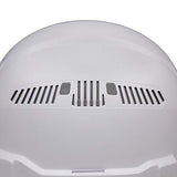 ▶ KLEIN TOOLS  Casco Duro, Ligero, Estilo de ala Completa ventilada, Acolchado, autoabsorbente, Resistente al Olor, Color Blanco