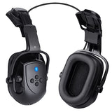 ▶ Orejeras con Bluetooth NRR de 28 dB, ajustable, para casco, color negro