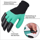 ▶ Guantes Jardinería 2 pares de guantes de jardín, guantes de trabajo de jardinería con garras resistentes rápidos y fáciles de cavar y plantar, guantes seguros para mujeres y hombres