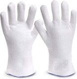 ▶ Guantes ignífugos 200 grados de calor Guantes resistentes al aislamiento de alta temperatura de la resistencia Barbacoa Cocinar Guantes de Prevención de In