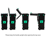 Caja de herramientas con ruedas Denali con mango cómodo plegable y almacenamiento superior extra-­ble