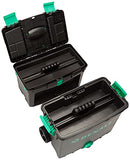 Caja de herramientas con ruedas Denali con mango cómodo plegable y almacenamiento superior extra-­ble