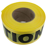 Cordova T15101 Cinta de advertencia para barricada, 1000'. rollo, amarillo/negro