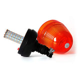 ▶ LED giratorio intermitente ámbar baliza de montaje flexible luz estroboscópica tractor luz de advertencia de emergencia para carretilla elevadora camión cortadora UTV