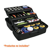 Truper CPE-16N, Caja para pesca fabricada en polipropileno, 16", negro
