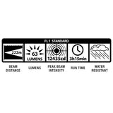 ▶ MAGLITE  Linterna incandescente de 3 celdas, color negro
