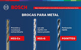 Bosch 2608590127 Sets de brocas CYL-1, 3 piezas