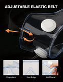 MELASA Gafas de seguridad ANSI Z87.1, 2 paquetes de gafas de laboratorio protectoras antivaho, gafas de seguridad para protección ocular