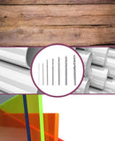 ▶ DREMEL - brocas de precisión, juego de accesorios con 7 brocas multiusos para herramienta giratoria