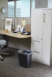 Rubbermaid Commercial Products (FG295600BLA) - Contenedor de basura de 28 cuartos de galón, para hogar, oficina, debajo del computadora, negro