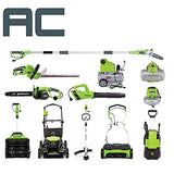 ▶  Greenworks Soplador de 2 velocidades de 9 amperios (170 CFM/180 mph) 2401502