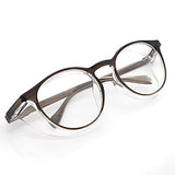 ▶ HATOYUME Gafas de seguridad redondas antivaho antipolvo, protección contra rayos azules, patillas TR para hombres y mujeres