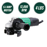 ▶ METABO Esmeriladoras  Amoladora angular, 4-1/2 pulgadas, motor de 5.1 amperios, diámetro de agarre pequeño, 4 libras (G12SS2)