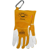 ▶Guantes de soldador y fundición, color dorado, M