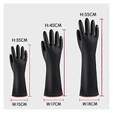 ▶ Guantes resistentes a los productos químicos  Guantes de Goma Resistentes, Seguridad en el Trabajo químico para la Industria, Guantes de protección Laboral, Guantes para el hogar,55cm,Super
