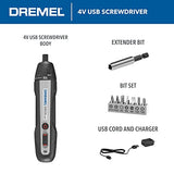 ▶ DREMEL - Destornillador eléctrico inalámbrico recargable por USB de 4 V