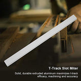 Herramientas Carpintería Aleación de aluminio T-Track Slot Inglete No poroso T-Bar Rail Slide Losa Carpintería Herramienta de carpintero(300mm)