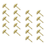 MroMax 35 clavos de hierro de 0.47 pulgadas de diámetro para tapicería de hierro, tachuelas redondas de metal antiguo para decoración de muebles, sillas, tableros de corcho para sofá, cabeceros, tono dorado