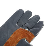 ▶ Guantes ignífugos de protección para Barbacoa Guantes de Cocina para Exteriores Resistentes al Calor ignífugos portátiles para soldar Café
