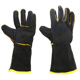 ▶ Guantes de soldador negros resistentes