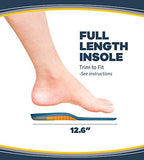 ▶ DR. SCHOLL'S Pain Relief Orthotics for Heavy Duty Support for Men, 1 Pair, Size 8-14