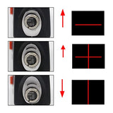 Nivelador láser de línea, Medidor Láser Multipropósito + Cinta Métrica de 2,5 m, nivelador laser fácil uso para aplicar en techo/piso/pared nivel laser (negro)
