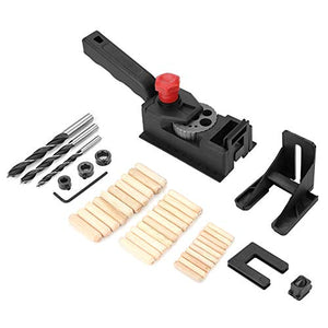 Guía de Perforación 38 unids/set Madera Dowel Agujero Recto Jig Broca Carpintería Carpintería Localizador Localizador Herramienta DIY
