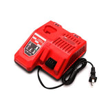▶ Lilocaja Cargador de batería multivoltaje M12 y M18 de repuesto para Milwaukee Rapid Charger 48-59-1812, compatible con Milwaukee M12 12V y M18 18V batería de iones de litio 48-11-2420 48-11-2401 48-11-1840