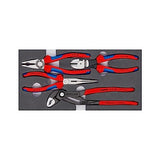 ▶ KNIPEX  Juego de alicates (4 unidades, en bandeja de espuma)