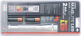 ▶ MAGLITE  Linterna Mini Led, plata, 2 Pilas AA, Blister