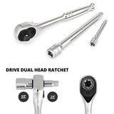 ▶ NEIKO Premium Master Combination Bit Socket Wrench Set | 62 Piece | SAE and MM | 1/4" and 3/8” Drive | Ratchet and Extensions | Torx | Hex | E-Torx | Screwdriver | S2 Steel Bits | Cr-V Sockets