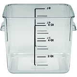 Rubbermaid Commercial contenedor Ahorra Espacio, Solo contenedor, Transparente